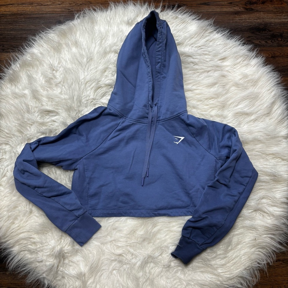 Gymshark Cropped Hoodie in Periwinkle Blue size Women’s XS